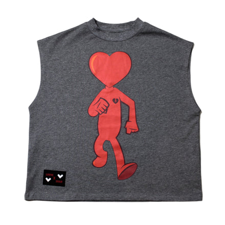 LuuveXRare - Sleeveless Gray "OG" Cropped